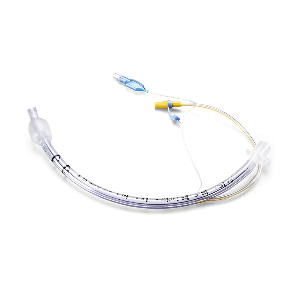 PVC endotracheal tube with suction lumen