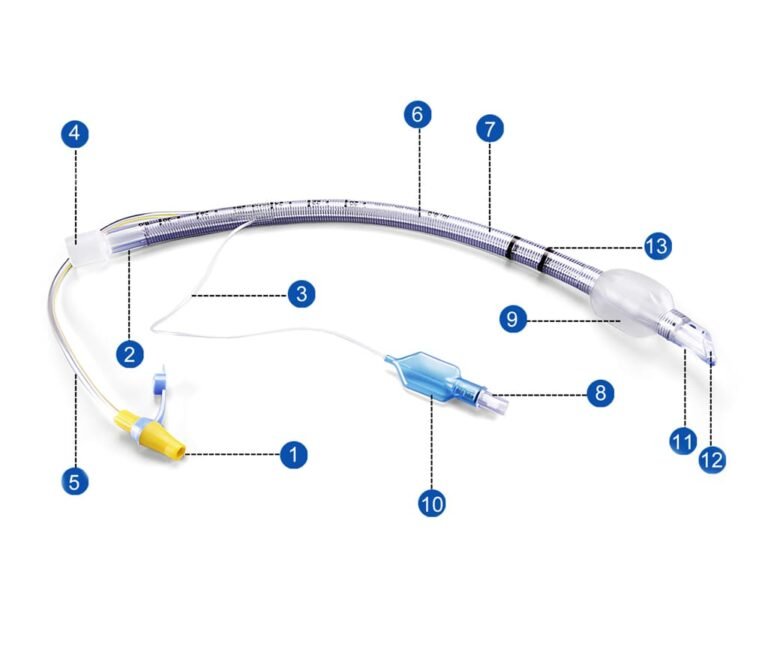 reinforced endotracheal tube with suction lumen